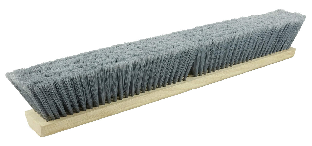 Weiler 42042 24-inch Fine Sweep Floor Brush – Flagged Silver Polystyrene Fill, Natural