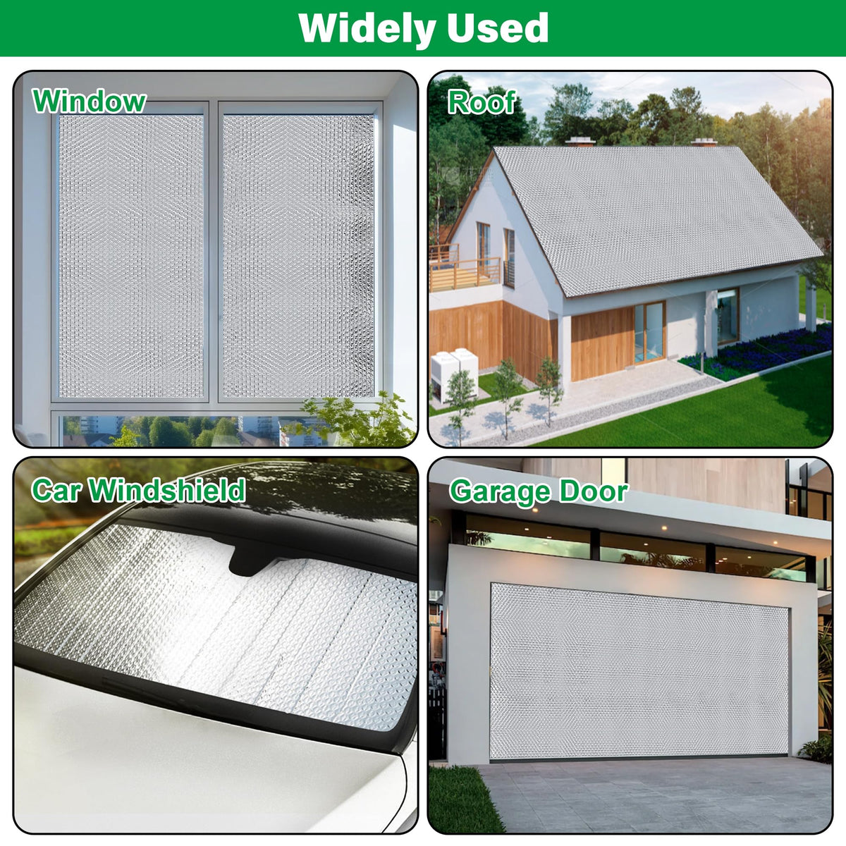 Winemana Window Insulation Roll 48in x 10ft – Reflective Double-Sided Aluminum Foil Shield