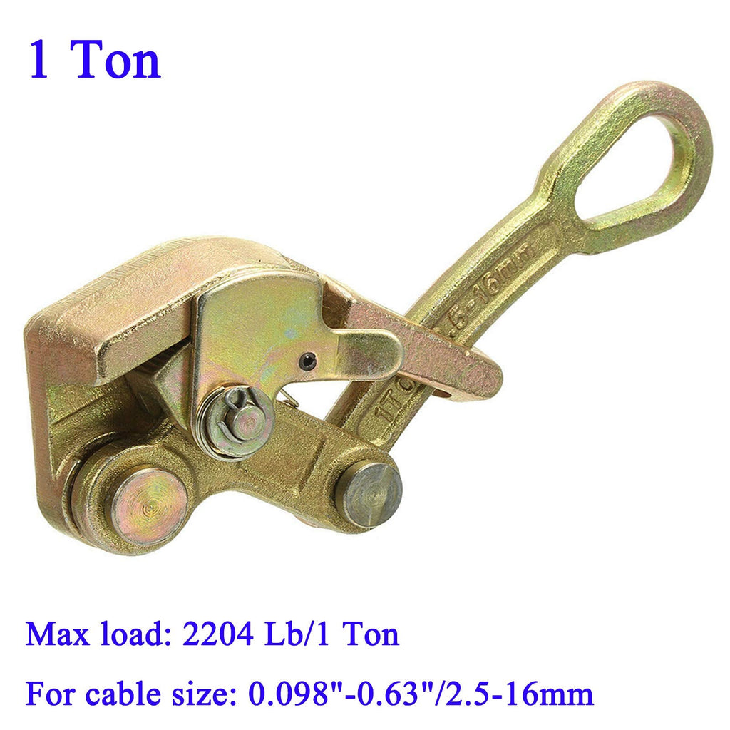 Wogoboo Cable Grip – 1 Ton Steel Wire Rope Puller for Tightening and Sag Reduction