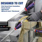 WORKPRO 11-Inch Insulation Knife - Stainless Steel Blade, Double-Sided Serrated Cutter
