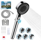 XFIRE-GEAR RV Shower Head with Hose – 5+1 Modes, On/Off, High Pressure, Water-Saving