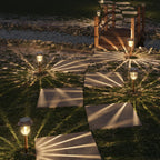 XMCOSY+ Solar Pathway Lights Outdoor - 6 Pack, Dimmable 10-40 LM, IP65 Waterproof Landscape Lighting