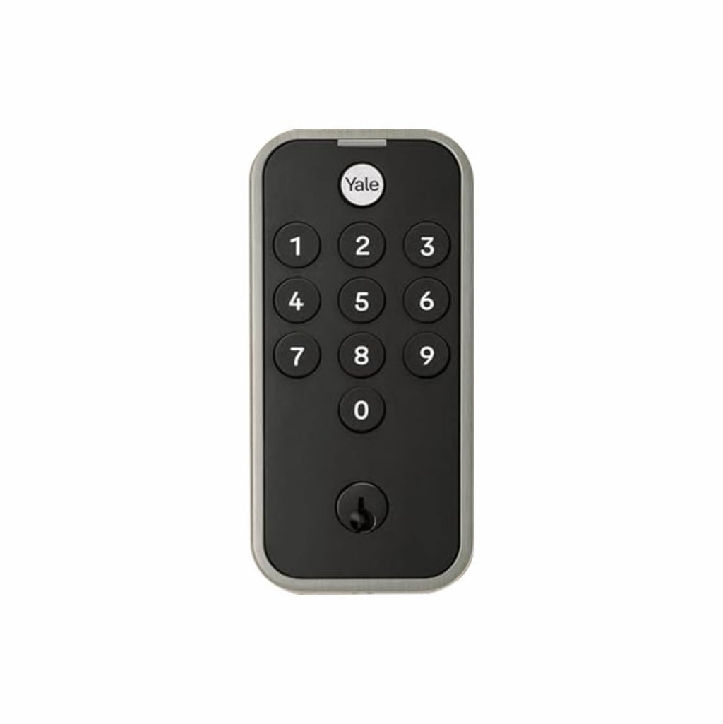 Yale Satin Nickel Code Keypad Deadbolt – Front Door Lock for Keyless Entry (YED210-NR-619)