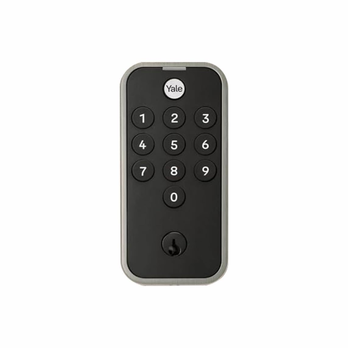 Yale Satin Nickel Code Keypad Deadbolt – Front Door Lock for Keyless Entry (YED210-NR-619)