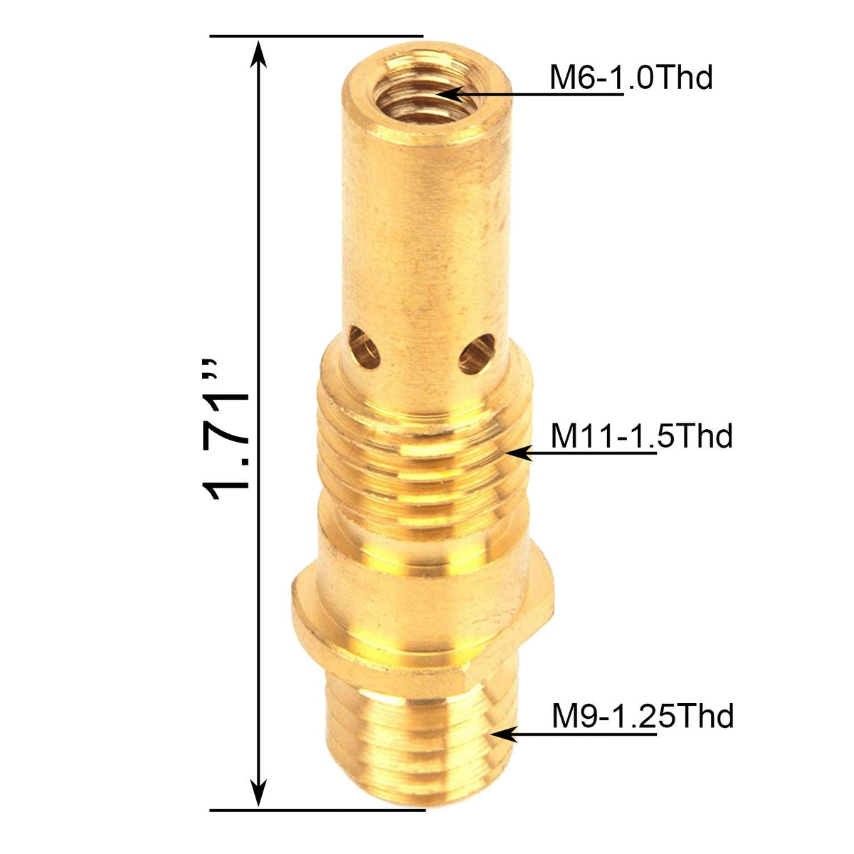 Zinger Mig Welding Gun Accessory Kit 0.030" for Lincoln Magnum 100L & Tweco Mini/#1 – 20 Tips, 2 Nozzles, 2 Diffusers